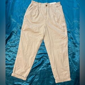 American Eagle Super Stretch Beige Mom Trouser Pants